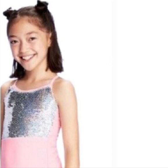 More than Magic Flip Sequin Pink Swimsuit L 10/12 - Picture 5 of 7